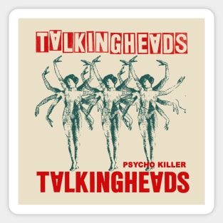 70s talking heads vintage art Sticker